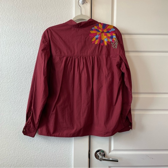 Anthro Maeve Embroidered Top - Picture 4 of 7